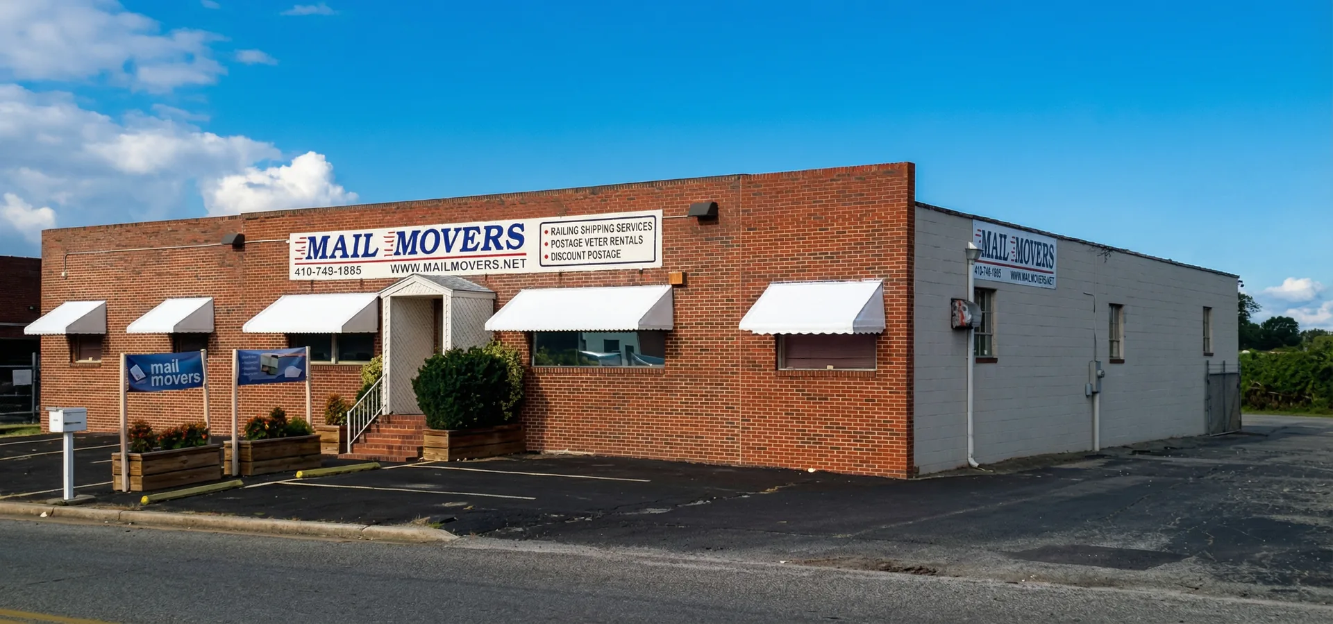 Mail Movers production facility at 112 Moss Hill Ln in Salisbury, Maryland
