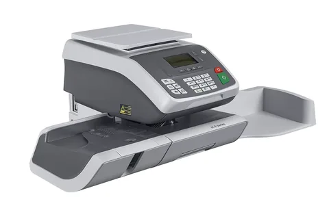 Quadient iX-3 mailing system with automatic envelope feeder for small to mid-sized offices